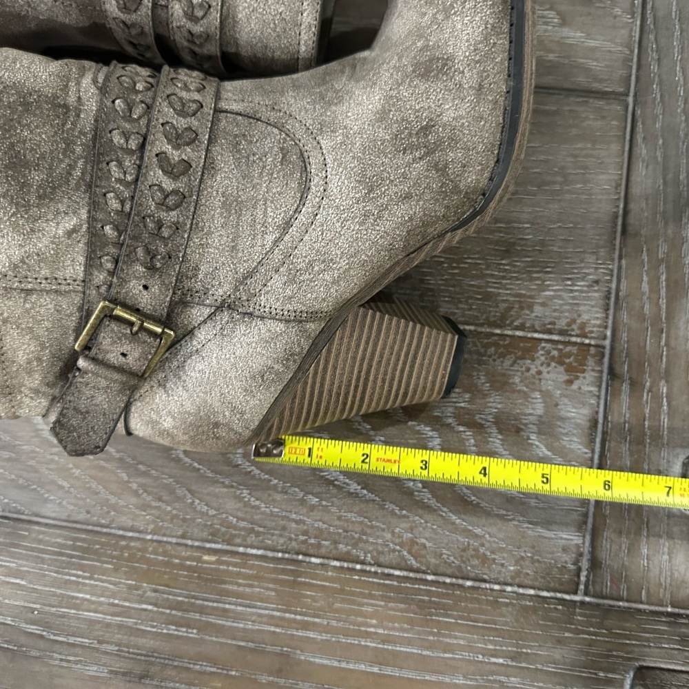 MIA Stone Ankle Boots with Braided Accents - Picture 12 of 14